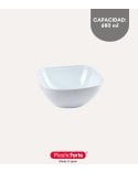 Bol Cuadrado Opal de Plástico