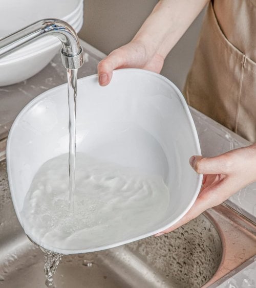 Bol Cuadrado Opal de Plástico