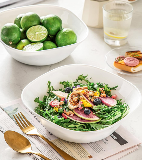 Bol Cuadrado Opal de Plástico