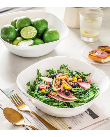 Bol Cuadrado Opal de Plástico