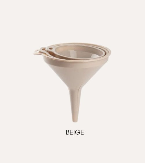 Set de 3 Embudos Clásicos de Plástico