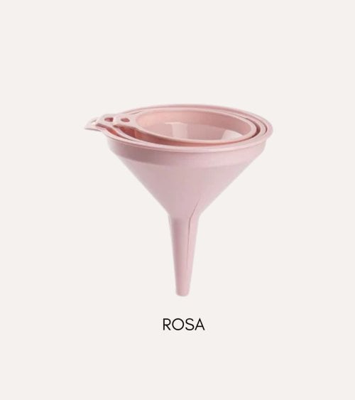 Set de 3 Embudos Clásicos de Plástico