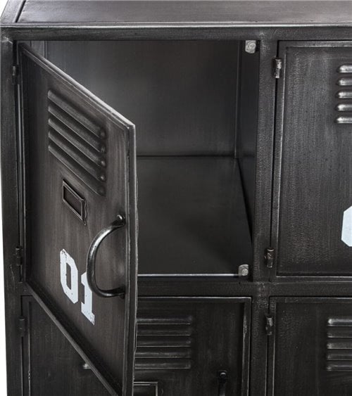 Mueble Aparador en Forma de Taquilla Metálica