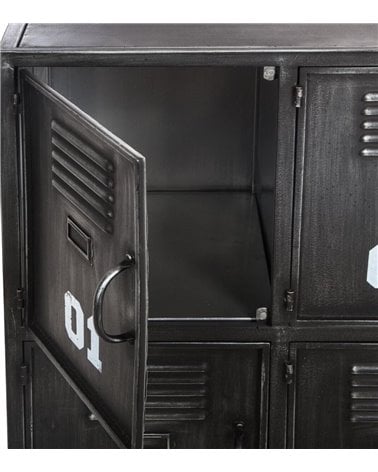 Mueble Aparador en Forma de Taquilla Metálica