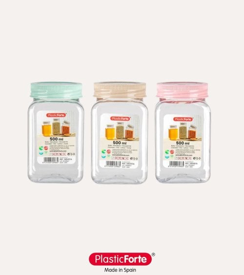 Bote Cuadrado Classic de Plástico