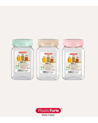 Bote Cuadrado Classic de Plástico