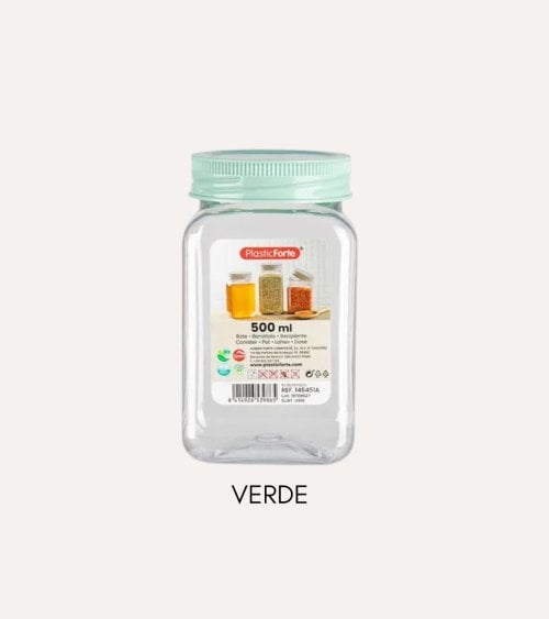 Bote Cuadrado Classic de Plástico