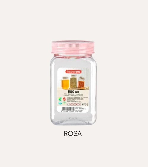 Bote Cuadrado Classic de Plástico