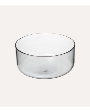 Ensaladera con Base de Madera Ahra de Cristal