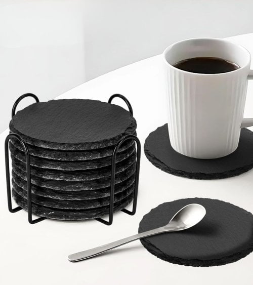 Set de 6 Posavasos de Pizarra