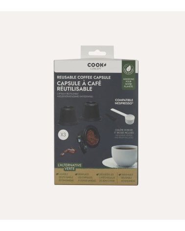 Juego de 3 Cápsulas Café Nespresso Reutilizables de Polipropileno
