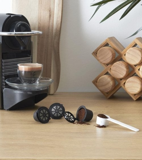 Juego de 3 Cápsulas Café Nespresso Reutilizables de Polipropileno