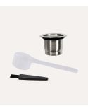 Cápsula de Café Nespresso Reutilizable de Acero Inoxidable con Accesorios