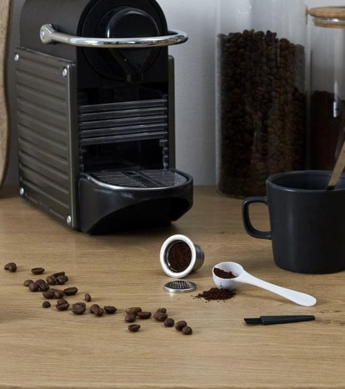 Juego de 3 Cápsulas Café Nespresso Reutilizables de Acero Inoxidable