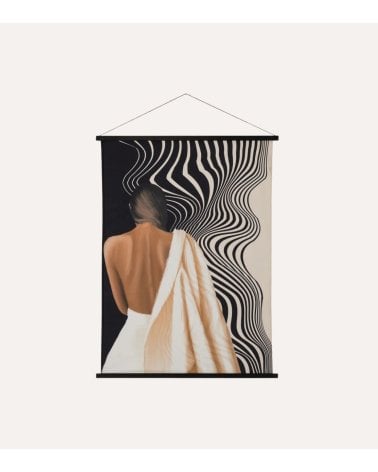 Tapiz con Silueta de Mujer de Tejido