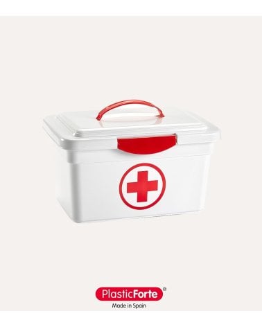 Caja Botiquín de Emergencias con Asa de Plástico