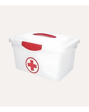Caja Botiquín de Emergencias con Asa de Plástico
