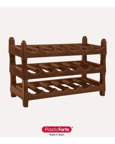 Botellero Apilable Canela de Plástico