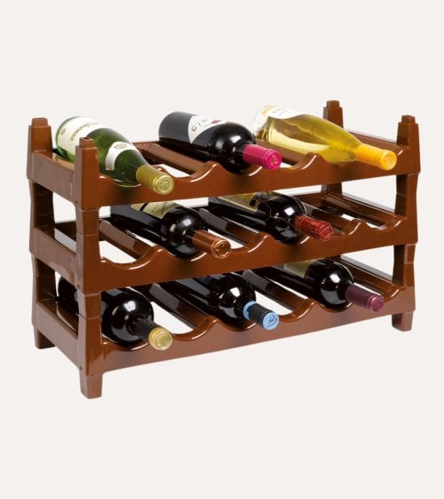 Botellero Apilable Canela de Plástico