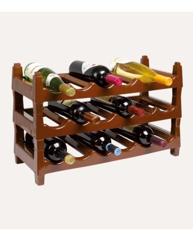 Botellero Apilable Canela de Plástico