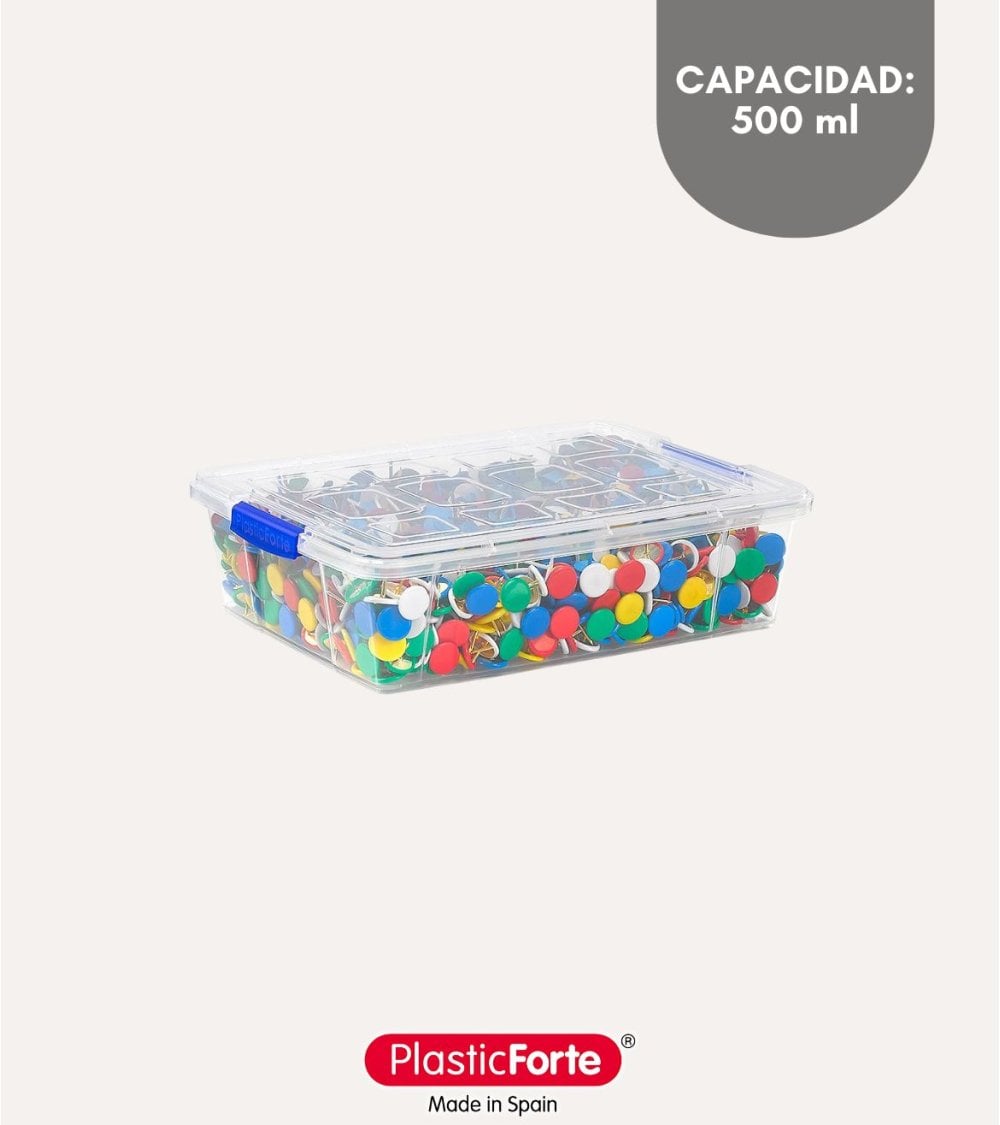 Mini Caja Organizadora de Escritorio de Plástico