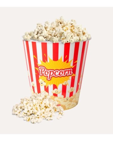 Cubo de Palomitas Popcorn de Plástico
