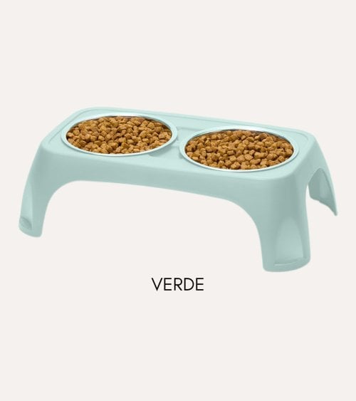 Comedero Elevable de Mascotas de Plástico