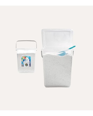 Cubo con Asas Guarda Detergente de Plástico