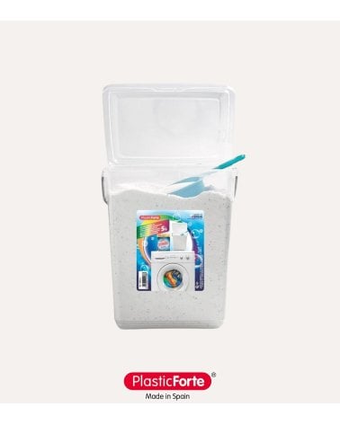 Cubo con Asas Guarda Detergente de Plástico