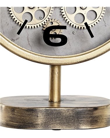 Reloj de Hierro para Sobremesa con Engranajes