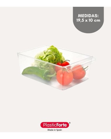 Cubo Organizador System Transparente para Frigorífico de Plástico