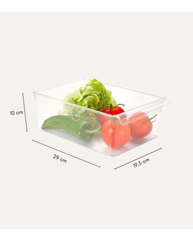 Cubo Organizador System Transparente para Frigorífico de Plástico