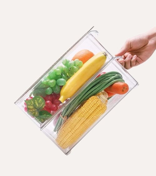 Cubo Organizador System Transparente para Frigorífico de Plástico