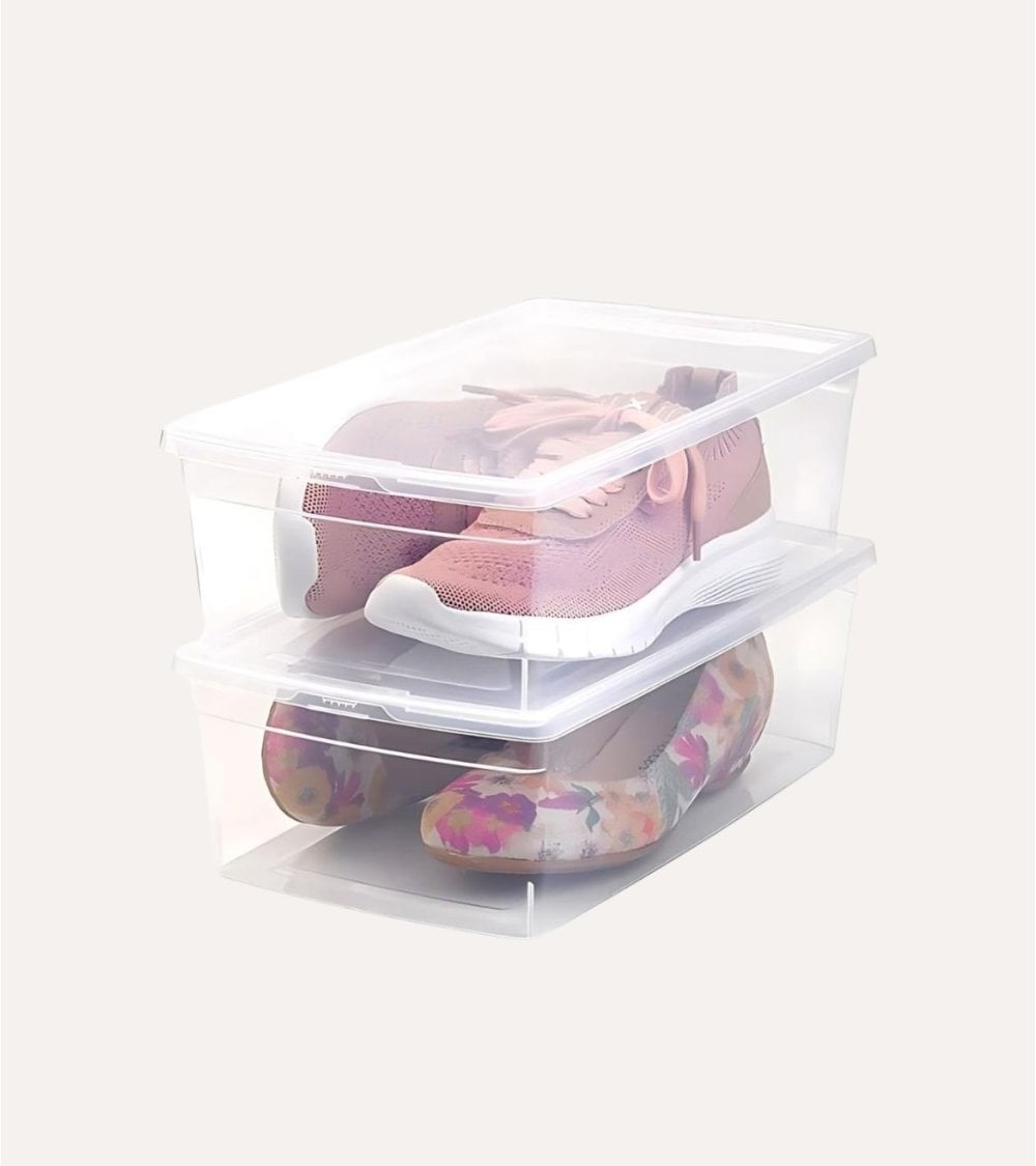 Caja de Plástico para Zapatos: Almacenamiento y Organización Elegante