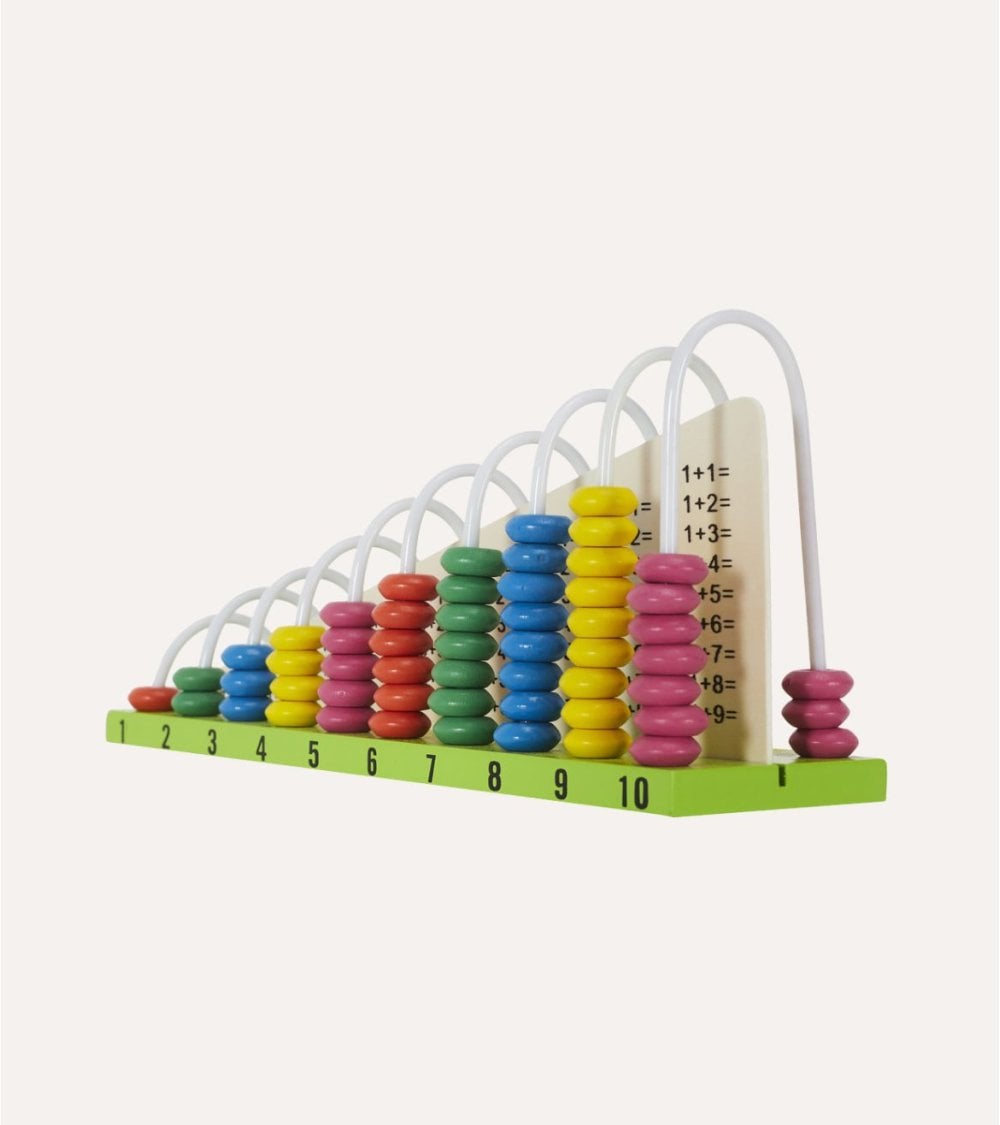 Ábaco matemático de Madera