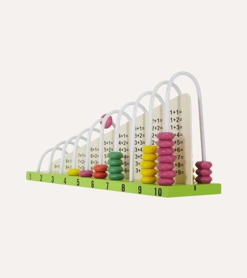 Ábaco matemático de Madera