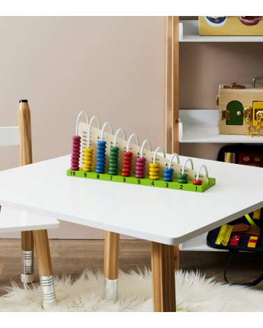 Ábaco matemático de Madera