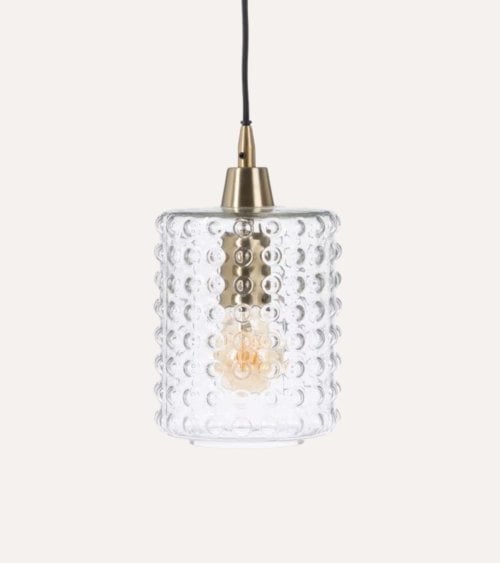 Lámpara Colgante Matías de Cristal y Metal