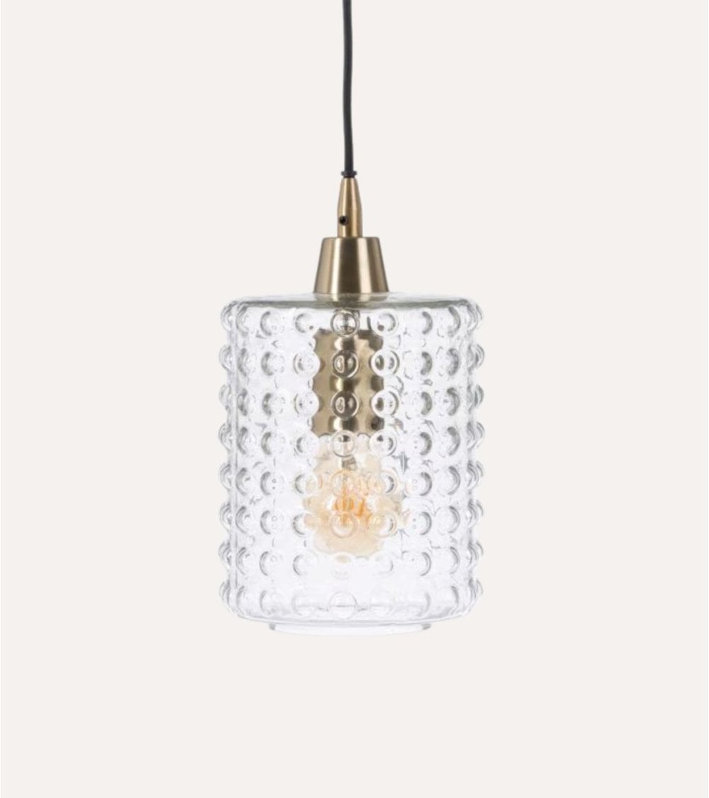 Lámpara Colgante Matías de Cristal y Metal