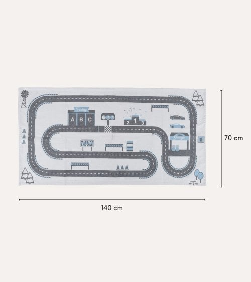 Alfombra Infantil Circuito de Algodón