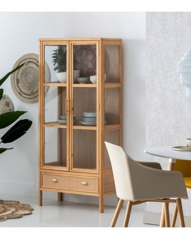 Vitrina Saphira de Vidrio y MDF