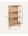 Vitrina Saphira de Vidrio y MDF