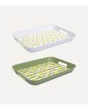 Bandeja Estampado Limones con Asas de Plástico