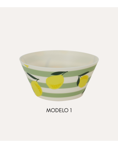 Bol Estampado Limones de Plástico