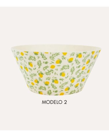 Ensaladera Estampado Limones de Plástico