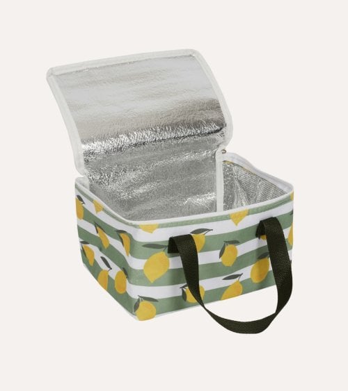 Bolsa de Almuerzo Térmica Estampado Limones de Poliéster