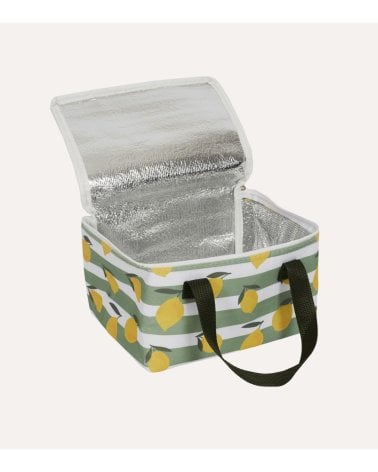 Bolsa de Almuerzo Térmica Estampado Limones de Poliéster