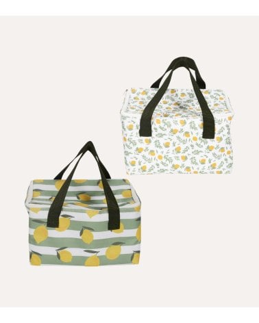 Bolsa de Almuerzo Térmica Estampado Limones de Poliéster