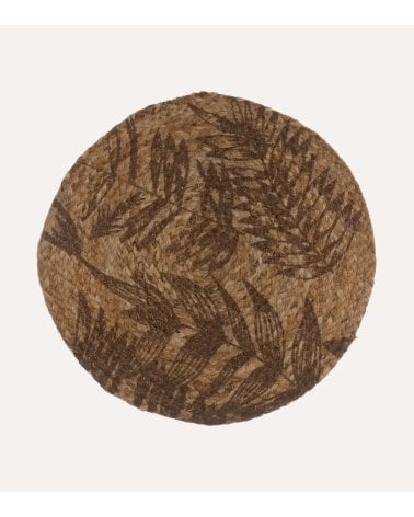 Salvamantel Hojas de Fibra de Yute