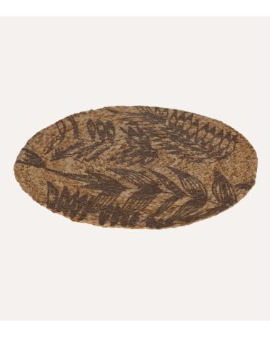 Salvamantel Hojas de Fibra de Yute